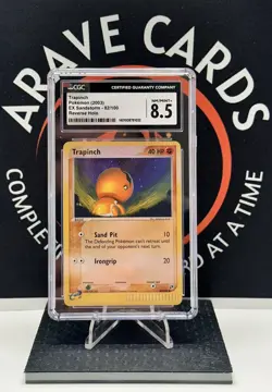 CGC 8.5 Pokemon TCG EX Sandstorm Trapinch Reverse Holo 82/100 Pokemon Card - Image 2