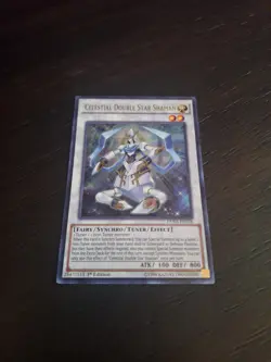 Yugioh Celestial Double Star Shaman DUSA-EN018 Duelist Saga 1st Edition - Image 1