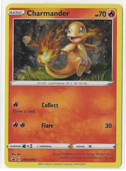 Charmander SWSH092 Black Star Promo Cosmos Sword & Shield Pokemon TCG Card NM - Image 1