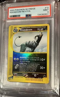 Pokemon Card Houndoom 12/144 Reverse Holo Skyridge PSA 9 Mint - Image 3