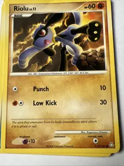 Pokemon Cards X 6 -2008 - Grovyle, Weedle, Riolu, Slugma, Mudkip, Duskull - Image 5