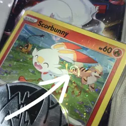 SEALED HD SWIRL 🌀 Scorbunny SWSH244 Lost Origin Sword Blister Pack Pokemon Card - Image 1