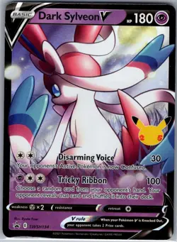 Dark Sylveon V SWSH134 SWSH: Sword & Shield Promo Cards - Pokemon Card - NM - Image 1