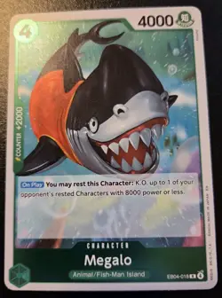Megalo EB04-018 Foil Rare The Azure Sea's Seven One Piece Card Game - Image 1