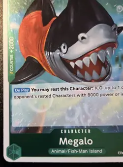 Megalo EB04-018 Foil Rare The Azure Sea's Seven One Piece Card Game - Image 4