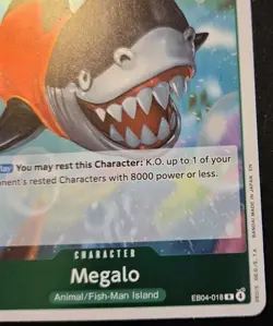 Megalo EB04-018 Foil Rare The Azure Sea's Seven One Piece Card Game - Image 5