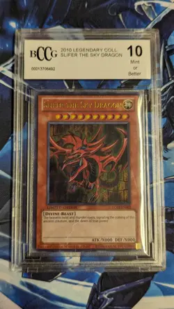 2010 Yu-Gi-Oh Yugioh Legendary Collection Slifer The Sky Dragon BCCG 10 Mint - Image 1