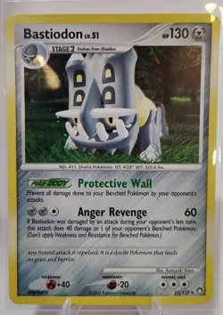 Bastiodon 21/123 Holo Rare Pokemon Card Mysterious Treasures - Image 1