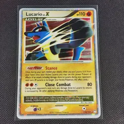 Lucario Lv.X - 122/123 - Holo Rare - Mysterious Treasures - Pokemon Card - LP - Image 1