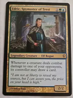 2014 Wizard Coast Magic The Gathering Conspiracy Edric Spymaster Trest 187 Card - Image 1
