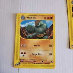 Pokemon e-Reader Sample Pack Cards Machop Machoke Machamp + Animal Crossing - Image 5
