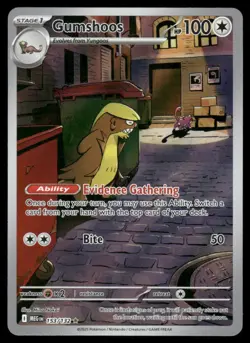 Pokemon Cards Gumshoos 153/132 Mega Evolution Illustration Rare NM - Image 1