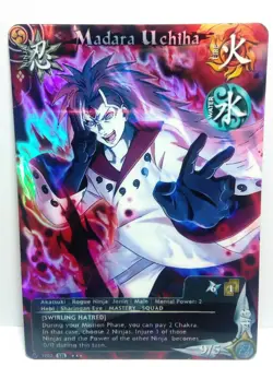 Carte Naruto CCG Collectible Card Game 199 Foil neuf Madara Uchiha - Image 1
