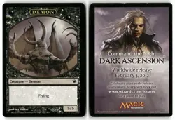 Demon Token 4 Innistrad Magic: The Gathering Token Lightly Played - Image 3