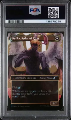 2025 MTG Kefka Court Mage Borderless Surge Foil Final Fantasy 0543 PSA 10 - Image 2