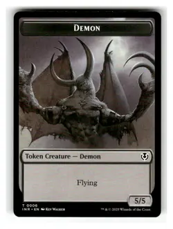 Demon // Human Cleric Double-Sided Token 6 // 19 Innistrad Remastered MTG LP - Image 1