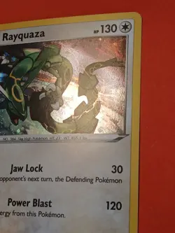 Pokemon Sword & Shield Rayquaza SWSH 029 Promo Card Black Star Holo - Image 5