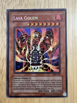 Yugioh Lava Golem PGD-107 Secret Rare Unlimited - Image 1