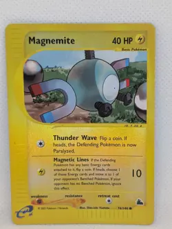 Magnemite 76/144 Skyridge Reverse Holo Rare Pokemon TCG Nintendo e-reader LP - Image 1