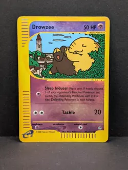Drowzee (74a) 074A/147 Aquapolis Reverse Holo Rare Pokemon TCG Nintendo MP+ - Image 1