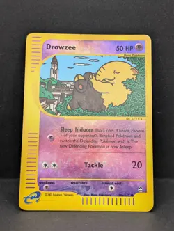 Drowzee (74a) 074A/147 Aquapolis Reverse Holo Rare Pokemon TCG Nintendo MP+ - Image 3