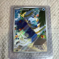 Oshawott Illustration Rare Water Holo SV White Flare #105/086 Pokemon TCG - Image 1