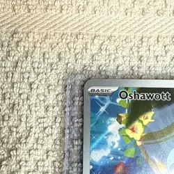 Oshawott Illustration Rare Water Holo SV White Flare #105/086 Pokemon TCG - Image 5