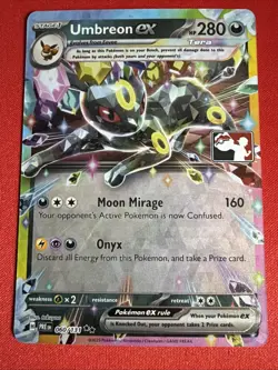 060/131 Umbreon ex Pokemon TCG Prize Pack Series 7 Play Stamped Prismatic - Image 1