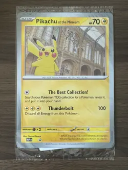 Pokemon TCG Pikachu At The Museum Jumbo Promo - Image 1