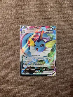 Pokemon Vaporeon VMAX Ultra Rare Holo SWSH07 Evolving Skies 080/203 HP 320 - Image 1