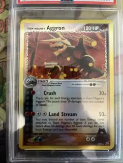 Pokemon Team Magma’s Aggron Reverse Holo Magma vs Aqua PSA 10 Pop 4 - Image 3