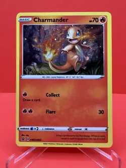 2021 Pokemon Charmander : Sword & Shield SWSH092 BS Promo *SWIRL* - LP - Image 1