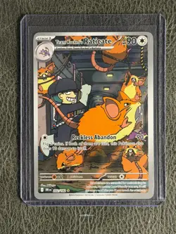 Team Rocket's Raticate 202/182 IR Pokemon TCG SV10: Destined Rivals - Near mint - Image 1