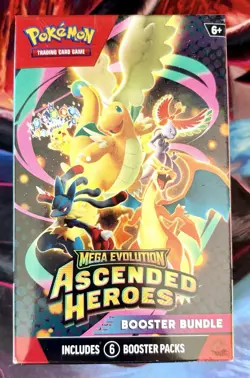 Pokemon TCG Mega Evolution Ascended Heroes Booster Bundle New Sealed - Image 1