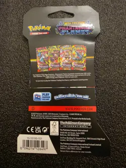 Pokemon TCG Phantasmal Flames Sleeved Booster Pack Factory Sealed LOT OF 10 - Image 3