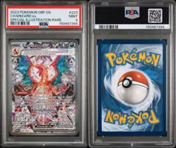 Charizard EX 2023 Pokemon Obsidian Flames #223 Special Illustration Rare PSA 9 - Image 5