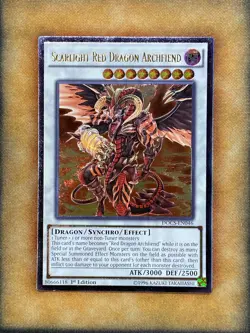 Yugioh Scarlight Red Dragon Archfiend DOCS-EN046 Ultimate Rare 1st Ed NM - Image 1