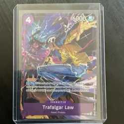 Trafalgar Law P-093 Character One Piece Bandai 6000 Power 4 Cost Blocker - Image 1