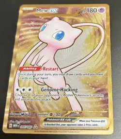 Mew EX 151 Gold Metal Card 205/165 SV: Scarlet & Violet UPC Promo Card Mint NM 1 - Image 2