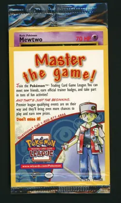 Mewtwo 14 SEALED Black Star Promo Card - Pokemon WOTC Master the Game - Image 1