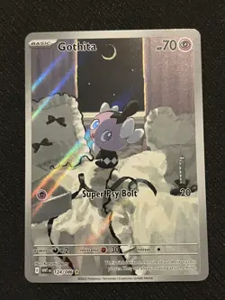 Pokemon Gothita 124/086 White Flare Full Art Illustration Rare Card Sv: - Image 1