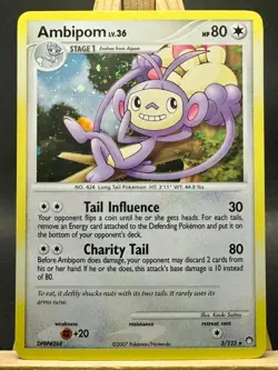 Ambipom Cosmos Holo Rare Pokemon Trading Card Game Mysterious Treasures 3/123 LP - Image 1