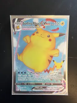 6 Pokemon Celebrations Pikachu Cards V and VMAX Surfing & Flying 005/025 SWSH143 - Image 5