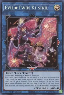 BLCR-EN096 Evil Twin Ki-Sikil Secret Rare 1st Edition YuGiOh Card - Image 1