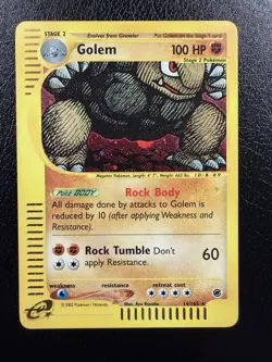 Pokemon TCG Golem Expedition Base Set Holo Rare Card 14/165 LP - Image 1