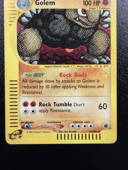 Pokemon TCG Golem Expedition Base Set Holo Rare Card 14/165 LP - Image 3