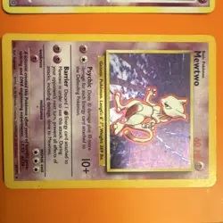 Pokemon Mew & Mewtwo Holo Basic Cards DPBP#182/Base Set 15/132 10/102 2007 Lot - Image 3