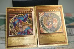 Yugioh Custom Gold Foil Cards Oricas Dark Magician Girl Set - Image 1