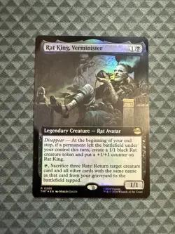 MTG Rat King, Verminister #0266 Foil Extended Art Rare TMNT (TMT) - Image 1