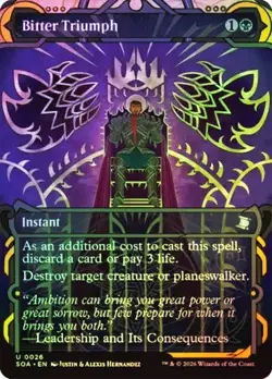 MTG Secrets of Strixhaven Mystical Archive Bitter Triumph Foil 0026 - Image 1